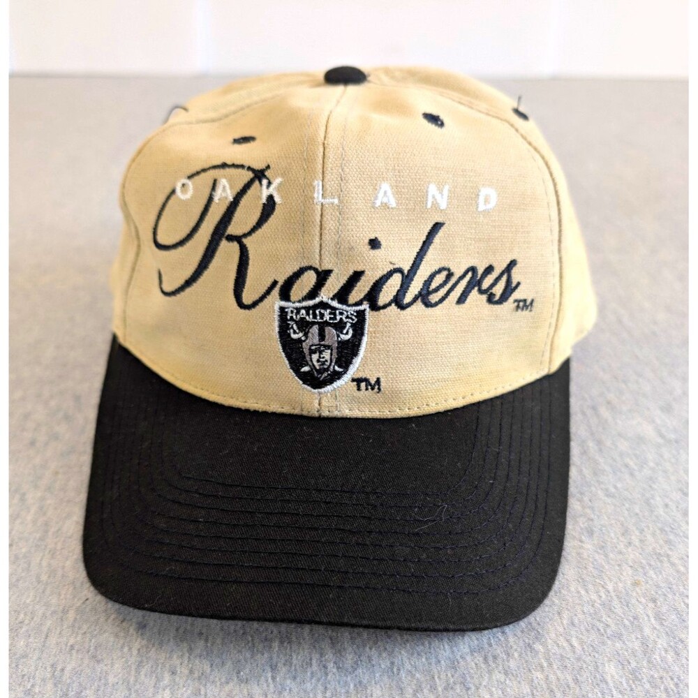 The Game Oakland Raiders NFL Cap Beige/Black Snapback Adjustable One Size